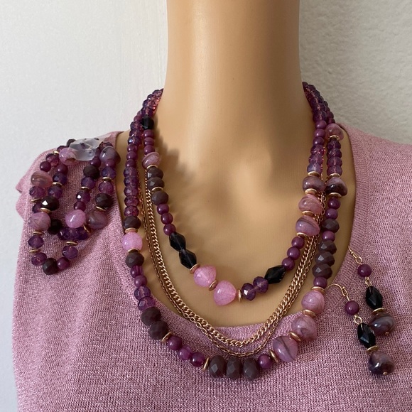 Handmade-Only Fantasy     Set of 3 necklaces - Picture 2 of 4